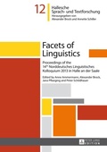 Cover: Facets of Linguistics - Peter Lang Verlag