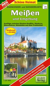 Abbildung von: Radwander- und Wanderkarte Meißen und Umgebung - Barthel, A