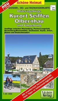 Abbildung von: Wander- Ski- und Radwanderkarte Osterzgebirge, Kurort Seiffen, Olbernhau und Umgebung - Barthel, A