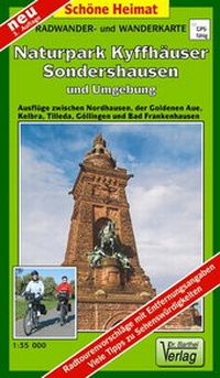 Abbildung von: Radwander- und Wanderkarte Naturpark Kyffhäuser, Sondershausen und Umgebung - Barthel, A