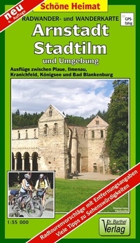 Abbildung von: Radwander- und Wanderkarte Arnstadt, Stadtilm und Umgebung - Barthel, A