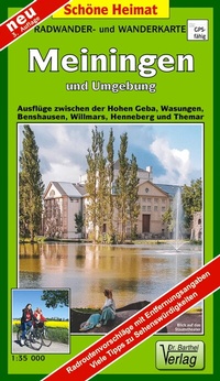 Abbildung von: Radwander- und Wanderkarte Meiningen und Umgebung - Barthel, A