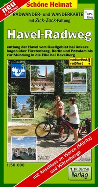 Abbildung von: Radwander- und Wanderkarte Havel-Radweg - Barthel, A
