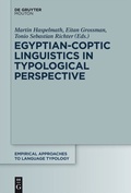 Cover: Egyptian-Coptic Linguistics in Typological Perspective - De Gruyter Mouton