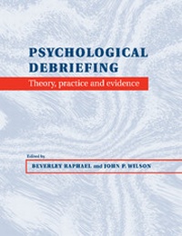 Enlarge image Cover: Psychological Debriefing - Cambridge University Press