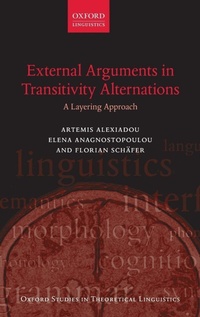 Enlarge image Cover: External Arguments in Transitivity Alternations - Oxford University Press