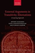 Cover: External Arguments in Transitivity Alternations - Oxford University Press