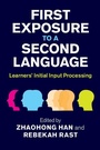 Cover: First Exposure to a Second Language - Cambridge University Press