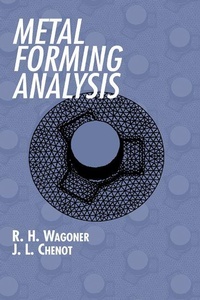 Enlarge image Cover: Metal Forming Analysis - Cambridge University Press