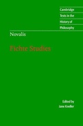 Cover: Novalis: Fichte Studies - Cambridge University Press