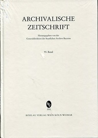 Abbildung von: Archivalische Zeitschrift 93 (2013) - Böhlau