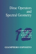 Cover: Dirac Operators and Spectral Geometry - Cambridge University Press