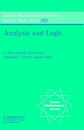 Cover: Analysis and Logic - Cambridge University Press