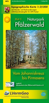 Abbildung von: Naturpark Pfälzerwald /Vom Johanniskreuz bis Pirmasens - Landesamt für Vermessung und Geobasisinformation Rheinland-Pfalz