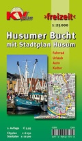 Cover: Husumer Bucht mit Stadtplan Husum - Kommunalverlag Tacken