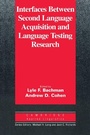 Cover: Interfaces between Second Language Acquisition and Language Testing Research - Cambridge University Press