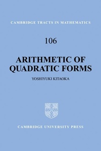 Abbildung von: Arithmetic of Quadratic Forms - Cambridge University Press