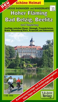 Abbildung von: Große Radwander- und Wanderkarte Hoher Fläming, Bad Belzig, Beelitz und Umgebung - Barthel, A