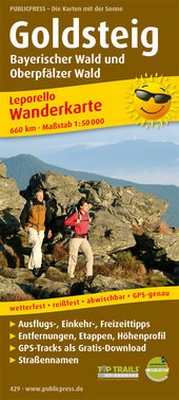 Abbildung von: Goldsteig, Bayerischer Wald und Oberpfälzer Wald - Freytag-Berndt und ARTARIA