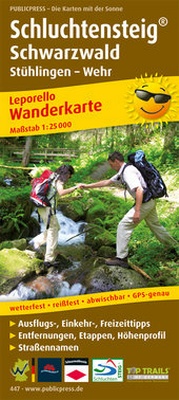 Abbildung von: Schluchtensteig Schwarzwald, Stühlingen - Wehr - Freytag-Berndt und ARTARIA
