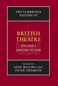 Cover: The Cambridge History of British Theatre - Cambridge University Press