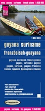 Cover: Reise Know-How Landkarte Guyana, Suriname, Franz&ouml;sisch-Guayana (1:850.000) - Reise Know-How Verlag Peter Rump GmbH