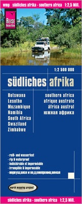 Abbildung von: Reise Know-How Landkarte Südliches Afrika (1:2.500.000) : Botswana, Lesotho, Mosambik, Namibia, Südafrika, Swaziland, Simbabwe - Reise Know-How Verlag Peter Rump GmbH