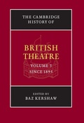 Cover: The Cambridge History of British Theatre - Cambridge University Press