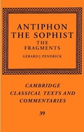 Cover: Antiphon the Sophist - Cambridge University Press