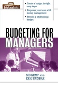 Cover: Budgeting for Managers - McGraw-Hill Education