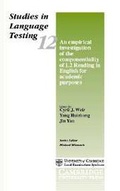 Cover: An Empirical Investigation of the Componentiality of L2 Reading in English for Academic Purposes - Cambridge University Press