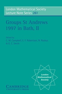 Abbildung von: Groups St Andrews 1997 in Bath: Volume 2 - Cambridge University Press