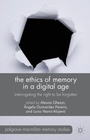 Cover: The Ethics of Memory in a Digital Age - Palgrave Macmillan