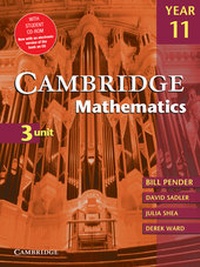 Enlarge image Cover: Cambridge 3 Unit Mathematics Year 11 with CD-ROM - Cambridge University Press