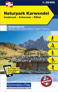 Abbildung von: Kümmerly+Frey Outdoorkarte Österreich 8 Naturpark Karwendel 1:35.000 - Hallwag Kümmerly+Frey