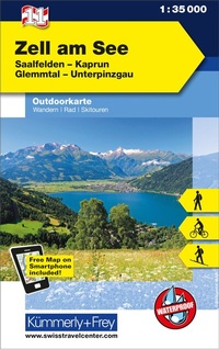 Abbildung von: Kümmerly+Frey Outdoorkarte Österreich 11 Zell am See 1:35.000 - Hallwag Kümmerly+Frey