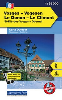 Abbildung von: Vogesen - Le Donon - Le Climont Nr. 06 Outdoorkarte Elsass/Vogesen 1:35 000 - Kümmerly+Frey