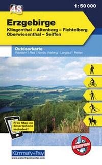 Abbildung von: Erzgebirge Nr. 48 Outdoorkarte Deutschland 1:50 000 - Kümmerly+Frey