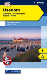 Abbildung von: Usedom Nr. 15 Outdoorkarte Deutschland 1:50 000 - Kümmerly+Frey