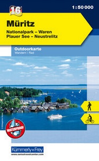 Abbildung von: Müritz Nr. 16 Outdoorkarte Deutschland 1:50 000 - Kümmerly+Frey