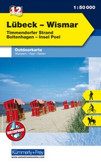 Abbildung von: Lübeck - Wismar Nr. 12 Outdoorkarte Deutschland 1:50 000 - Kümmerly+Frey