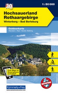 Abbildung von: Hochsauerland - Rothaargebirge Nr. 30 Outdoorkarte Deutschland 1:50 000 - Kümmerly+Frey