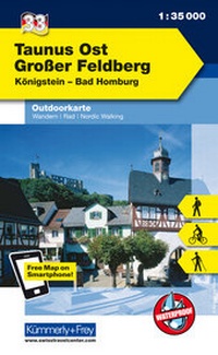 Abbildung von: Taunus Ost - Grosser Feldberg - Königstein, Bad Homberg - Kümmerly+Frey