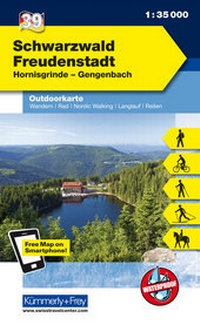 Abbildung von: Schwarzwald - Freudenstadt Nr. 39 Outdoorkarte Deutschland 1:35 0000 - Kümmerly+Frey