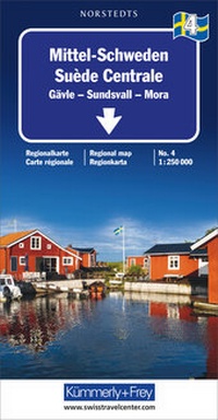 Abbildung von: Mittel-Schweden Nr. 04 Regionalkarte Schweden 1:250 000 - Kümmerly+Frey