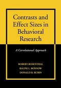 Cover: Contrasts and Effect Sizes in Behavioral Research - Cambridge University Press