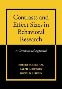 Enlarge image Cover: Contrasts and Effect Sizes in Behavioral Research - Cambridge University Press