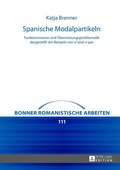 Cover: Spanische Modalpartikeln - Peter Lang Verlag
