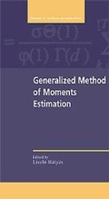 Cover: Generalized Method of Moments Estimation - Cambridge University Press