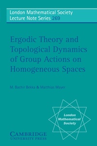 Abbildung von: Ergodic Theory and Topological Dynamics of Group Actions on Homogeneous Spaces - Cambridge University Press